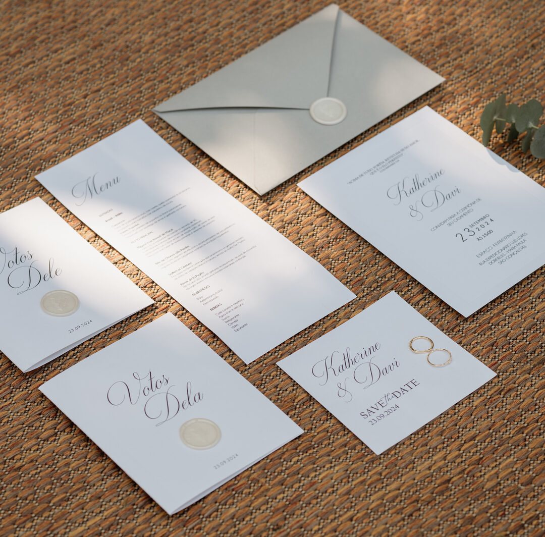 Convite de Casamento - Katherine e Davi