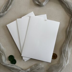 Envelope para Convite de Casamento Luva Branco/Offwite