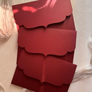 Envelope para Convite de Casamento Marsala