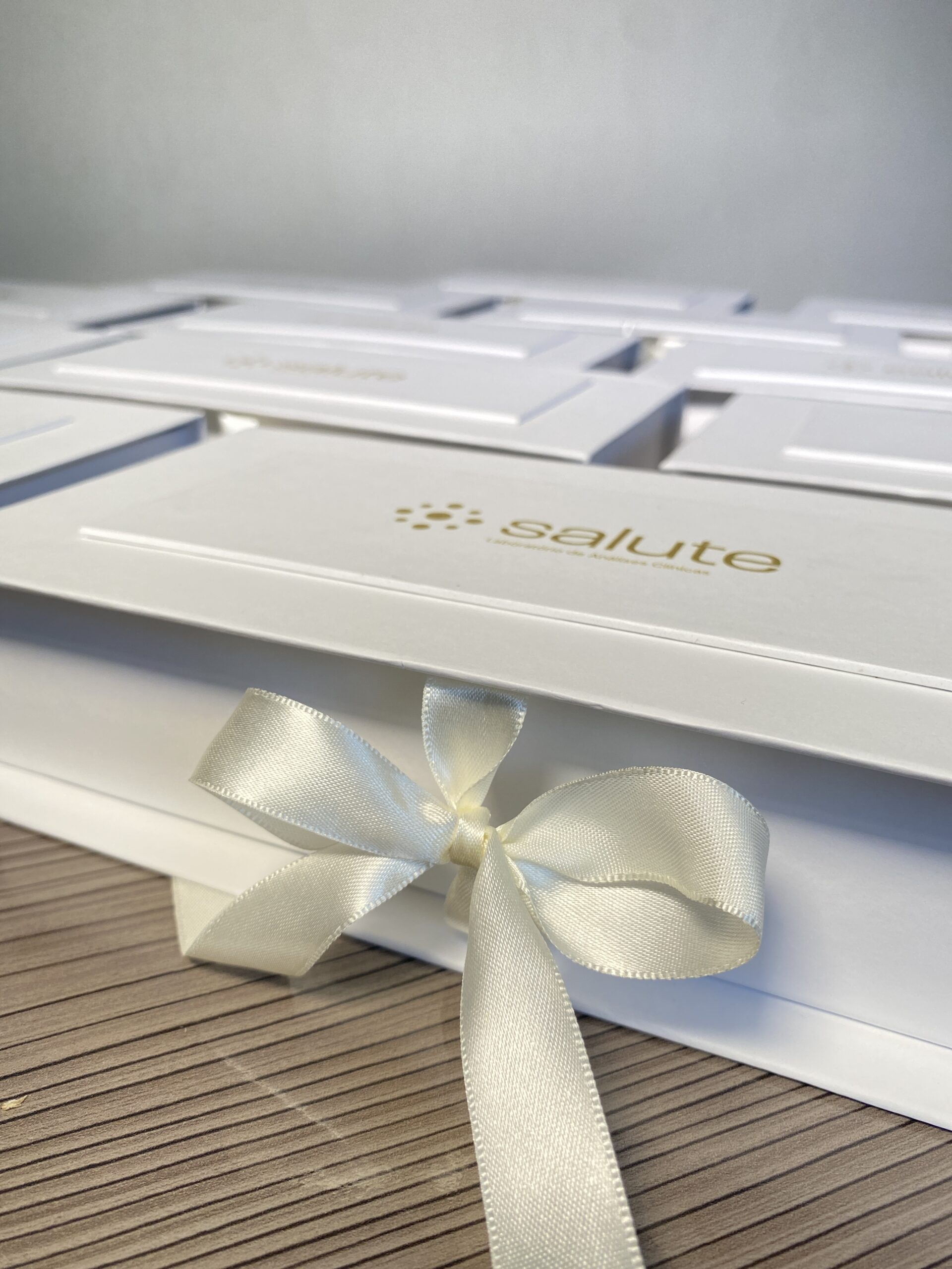 Caixa Cartonada Personalizada Corporativa Laboratório Salute - Imagem 2
