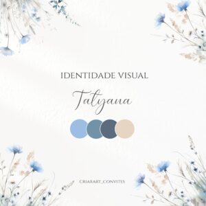 Identidade Visual Floral - tons de Azul