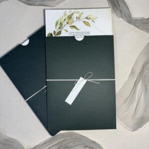 Convite de casamento Luva P - Verde